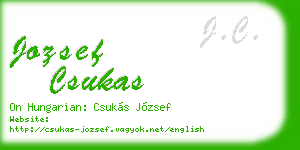 jozsef csukas business card