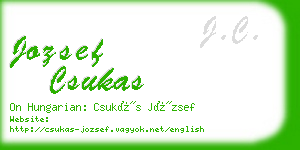 jozsef csukas business card